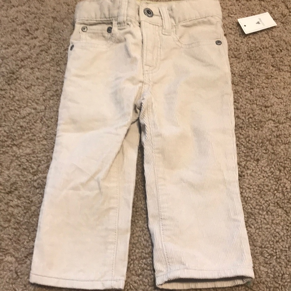 Brand new corduroy cream boy pants GAP